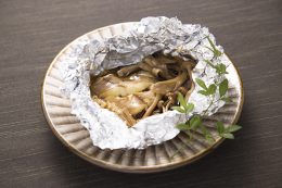 カレイときのこのホイル蒸し