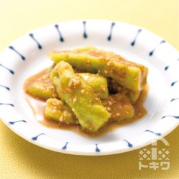 蒸しなすのごま和え