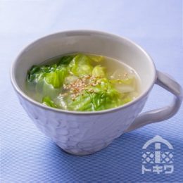 レタスとごまのスープ