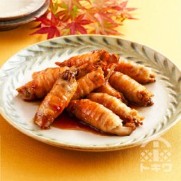 きのこの肉巻き照り焼き