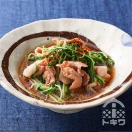 水菜と豚肉のはりはり