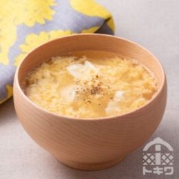 くずし豆腐のかき玉スープ
