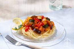 夏野菜たっぷり冷製パスタ